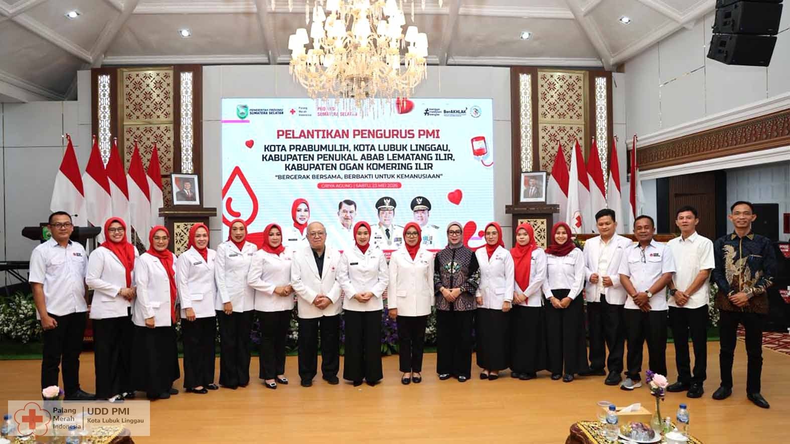 Hj. Risca Priba Ayu Dilantik Jadi Ketua PMI Lubuk Linggau Periode 2026-2031