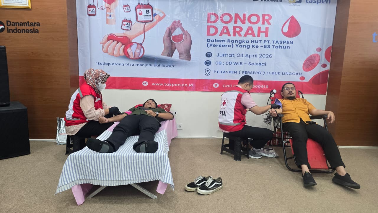 Kegiatan Donor Darah Di PT TASPEN