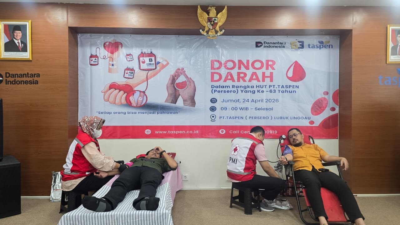 Kegiatan Donor Darah Di PT TASPEN
