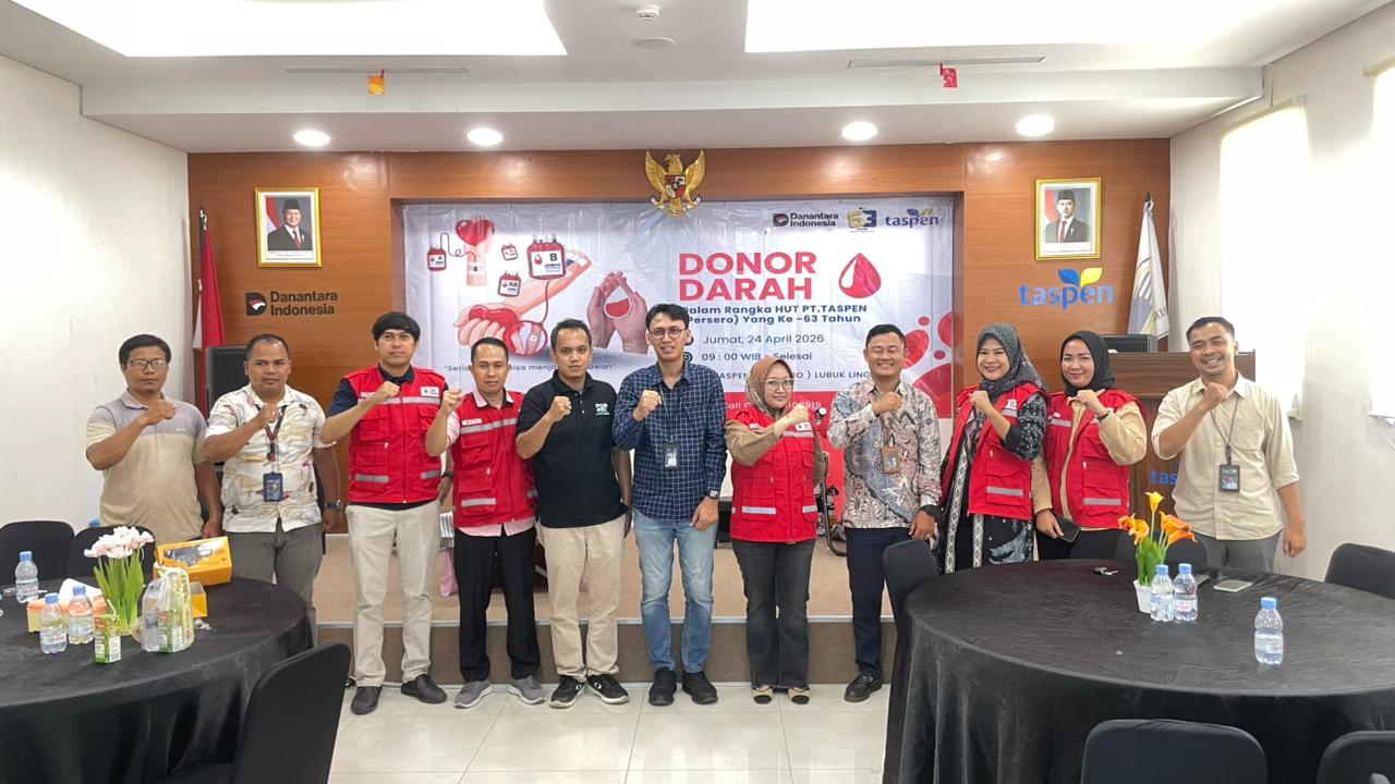 Mobile Unit UDD PMI Kota Lubuk Linggau Gelar Kegiatan Donor Darah di PT Taspen