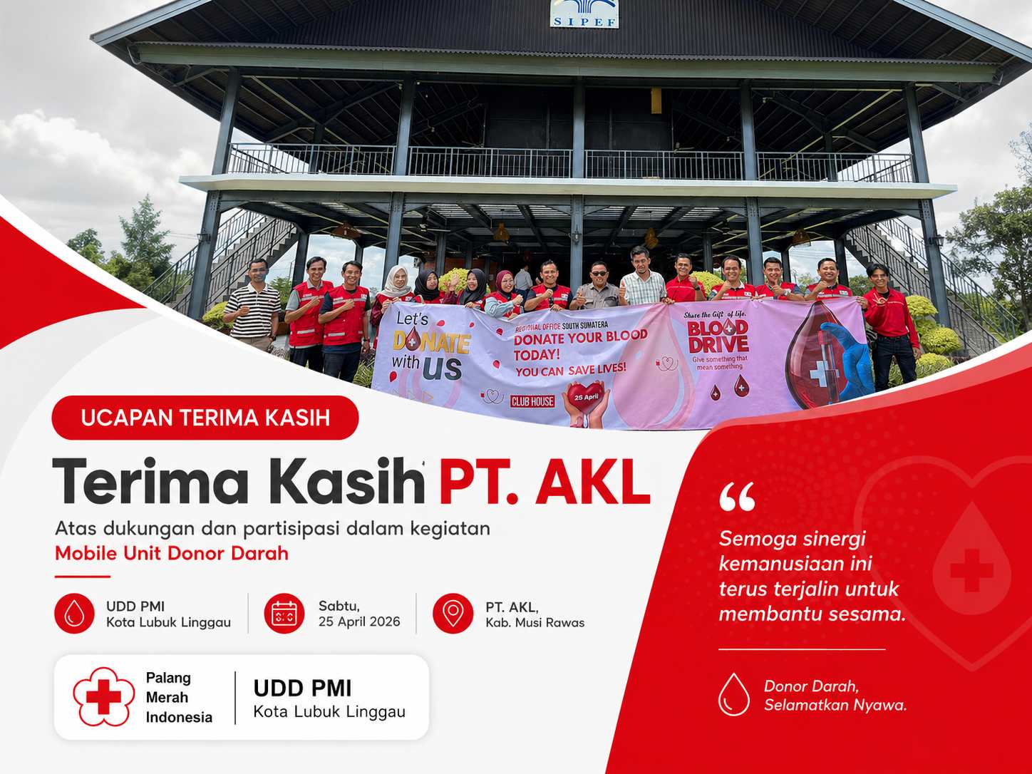 Kegiatan Donor Darah Di PT. AKL