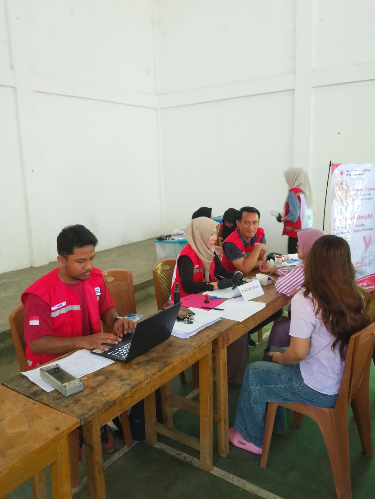 Kegiatan Donor Darah di Polsek Purwodadi