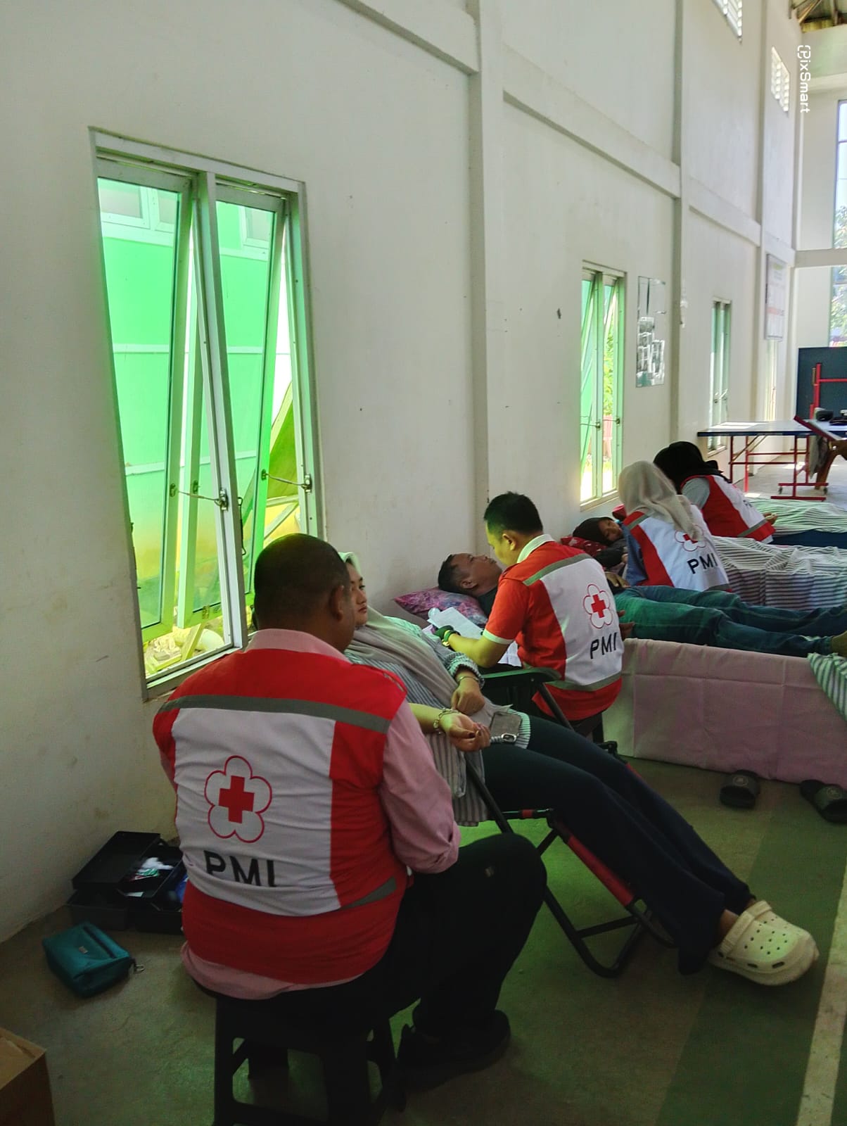 Kegiatan Donor Darah di Polsek Purwodadi