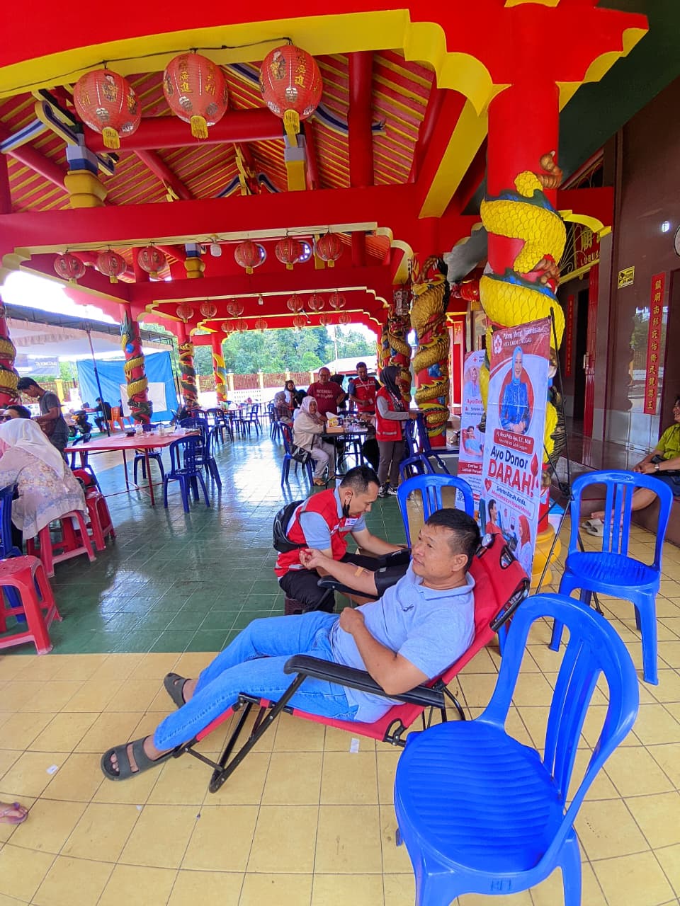 Kegiatan Donor Darah Di Klenteng