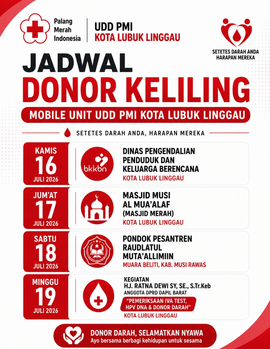 Jadwal Donor Darah